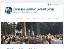 Tablet Screenshot of coronadoconcert.com